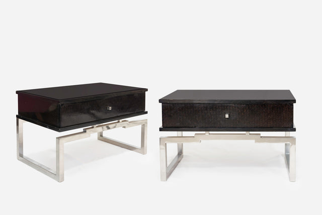 Pair of bedside tables, circa 1970
