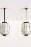 Pair of ceiling lights, circa 1960s