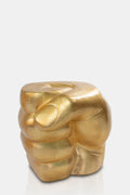 Pair of 'fist' poufs/side tables, 2014