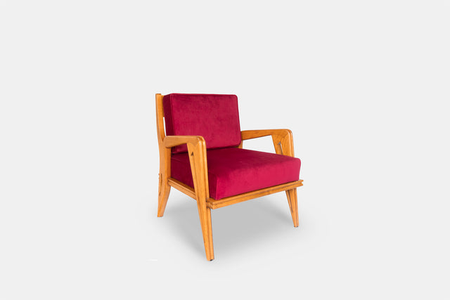 Pair of rare armchairs, circa 1950s