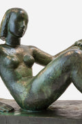 Reclining woman sculpture, circa 1930