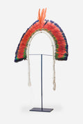 Red indigenous headdress