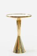 Round mirrored coffee table, circa 1980