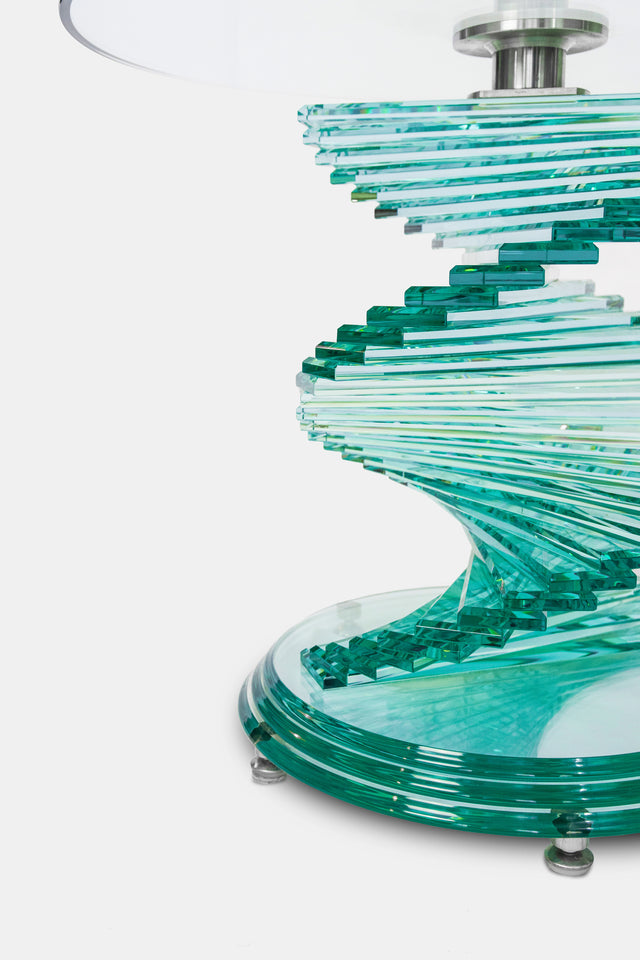 Spiral side table, circa 1990s