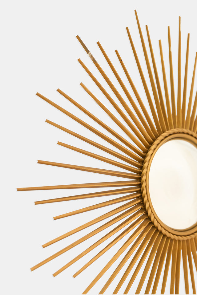 Sun 'wind chime' mirror, circa 1940