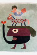 Surrealist 'Hen' rug, circa 1980