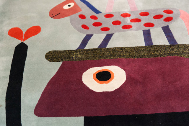 Surrealist 'Hen' rug, circa 1980