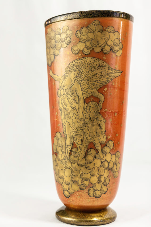 Tall decorative vase, circa 1940