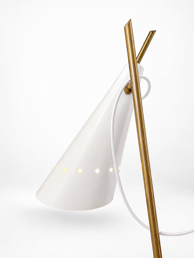 Italian School Floor lamp with three crossed rods, 1980