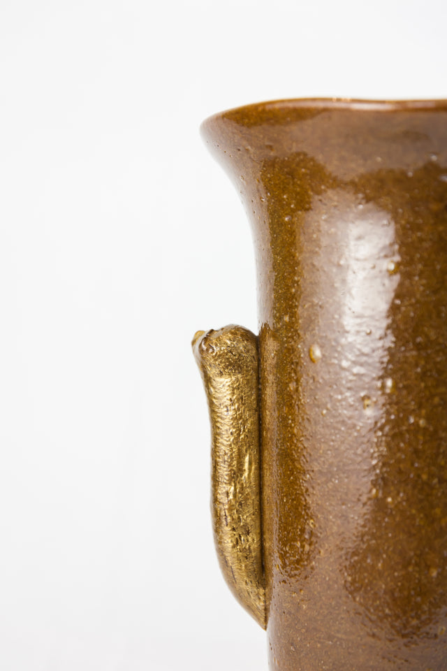 Vase in pulegoso glass, circa 1930