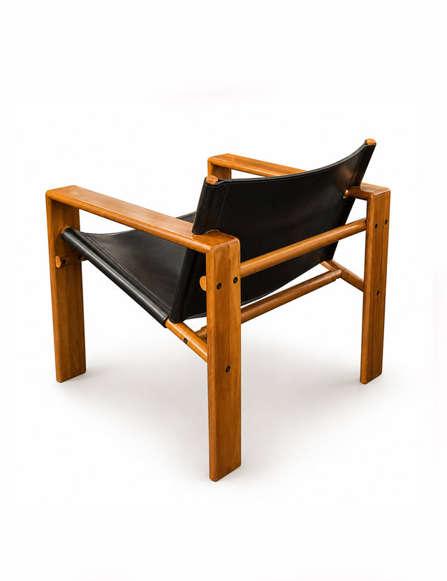 Tarcisio Colzani, Pair of sculptural armchairs, model LASER, 1970s.