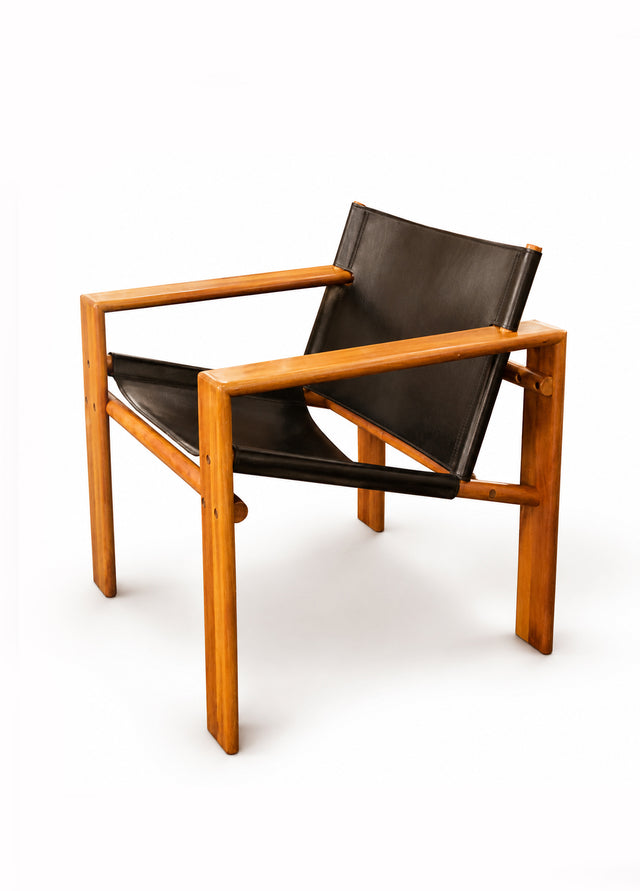 Tarcisio Colzani, Pair of sculptural armchairs, model LASER, 1970s.