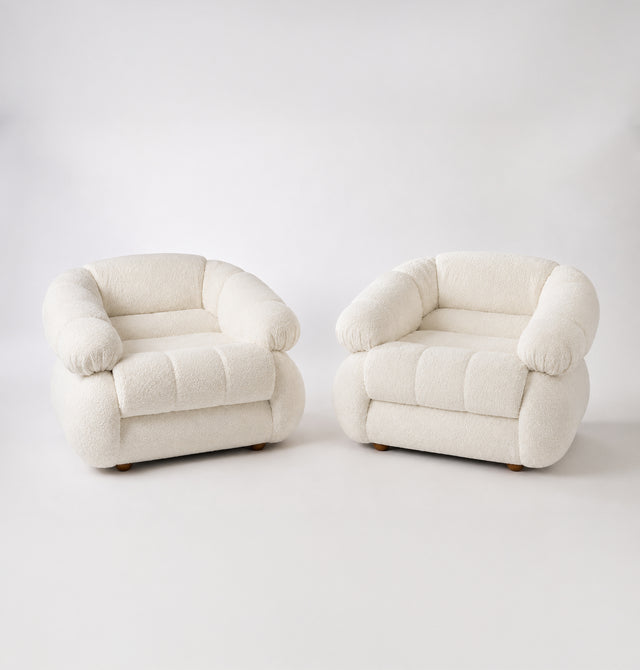 Pair of armchairs in the space-age style, circa 1970